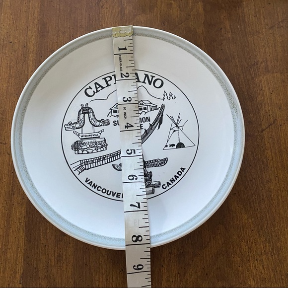 VINTAGE Capilano Suspension Bridge Vancouver Canada RARE Collectors Plate - Picture 4 of 6